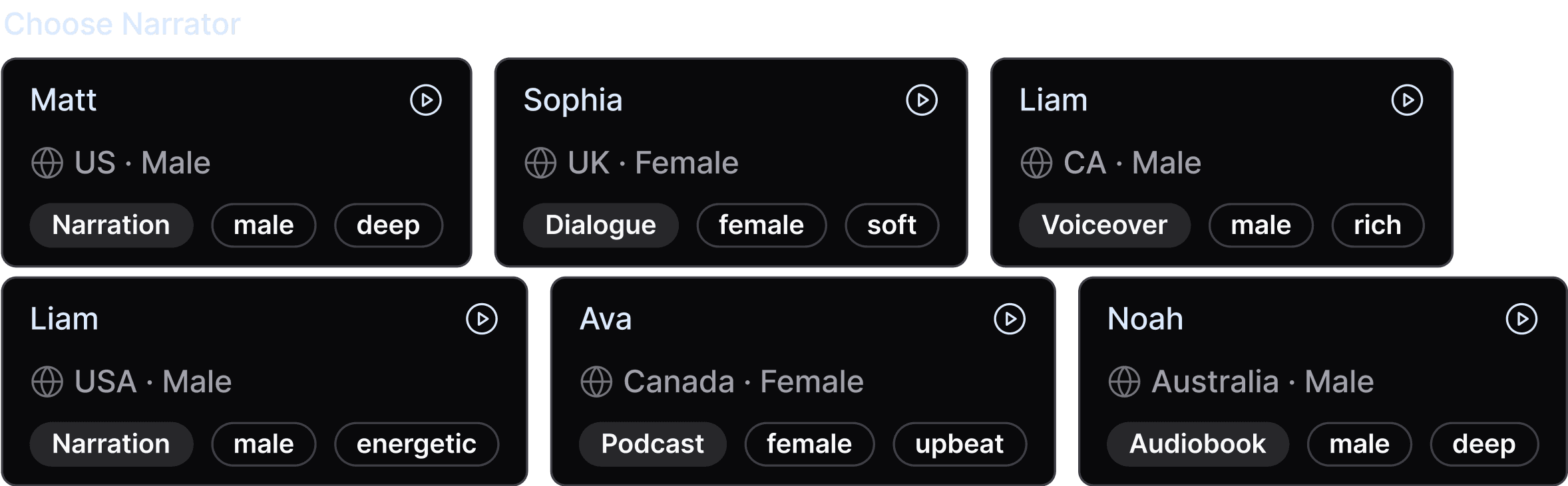 Choose Voice & Length